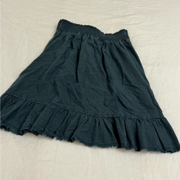 ANTHROPOLOGIE Pilcro Amora Ruffled Mini Skirt In Teal Blue Size XS Beach Coast - Picture 12 of 16